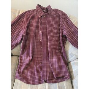 LL Bean mens xl plaid Cotton shirt